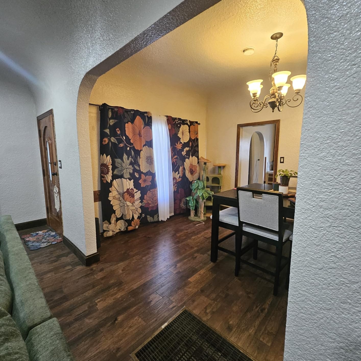 Customer photo review of Hannah Floral Blackout Curtains (2 Panels)
