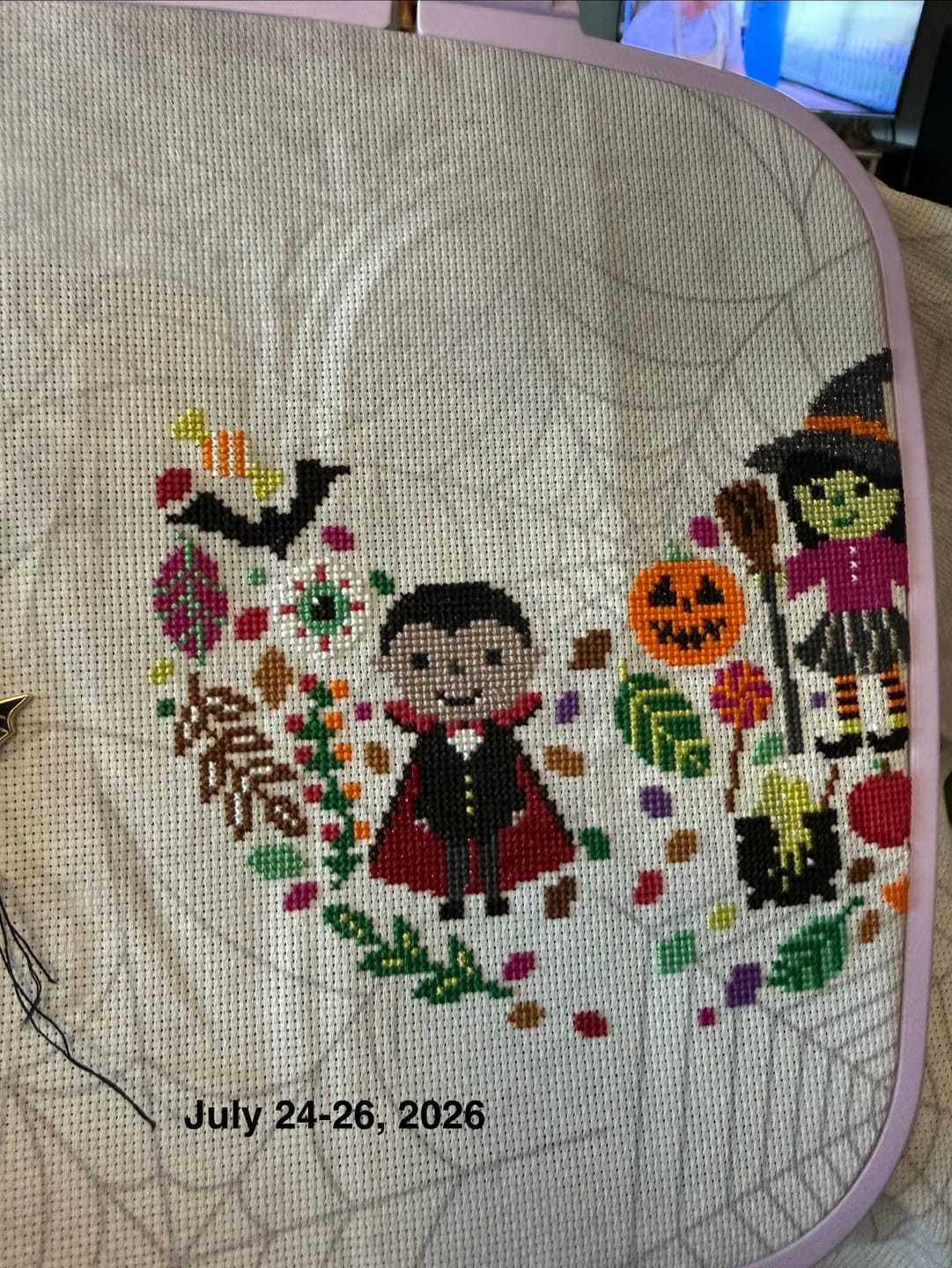 Customer photo review of Hello-ween Cross Stitch-a-Long