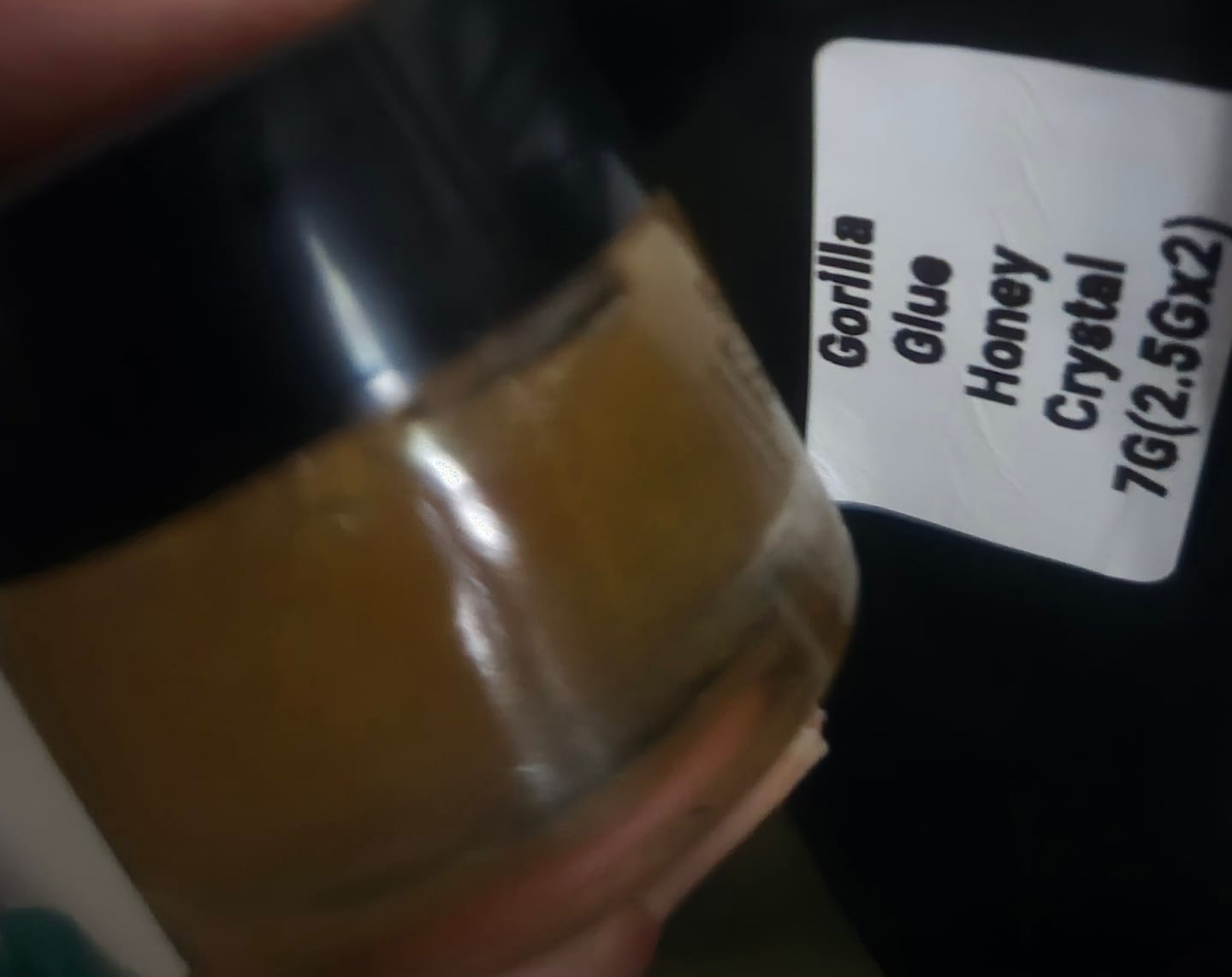 Customer photo review of Legendary Honey Crystal Gorilla Glue 3.5G (BOGO)