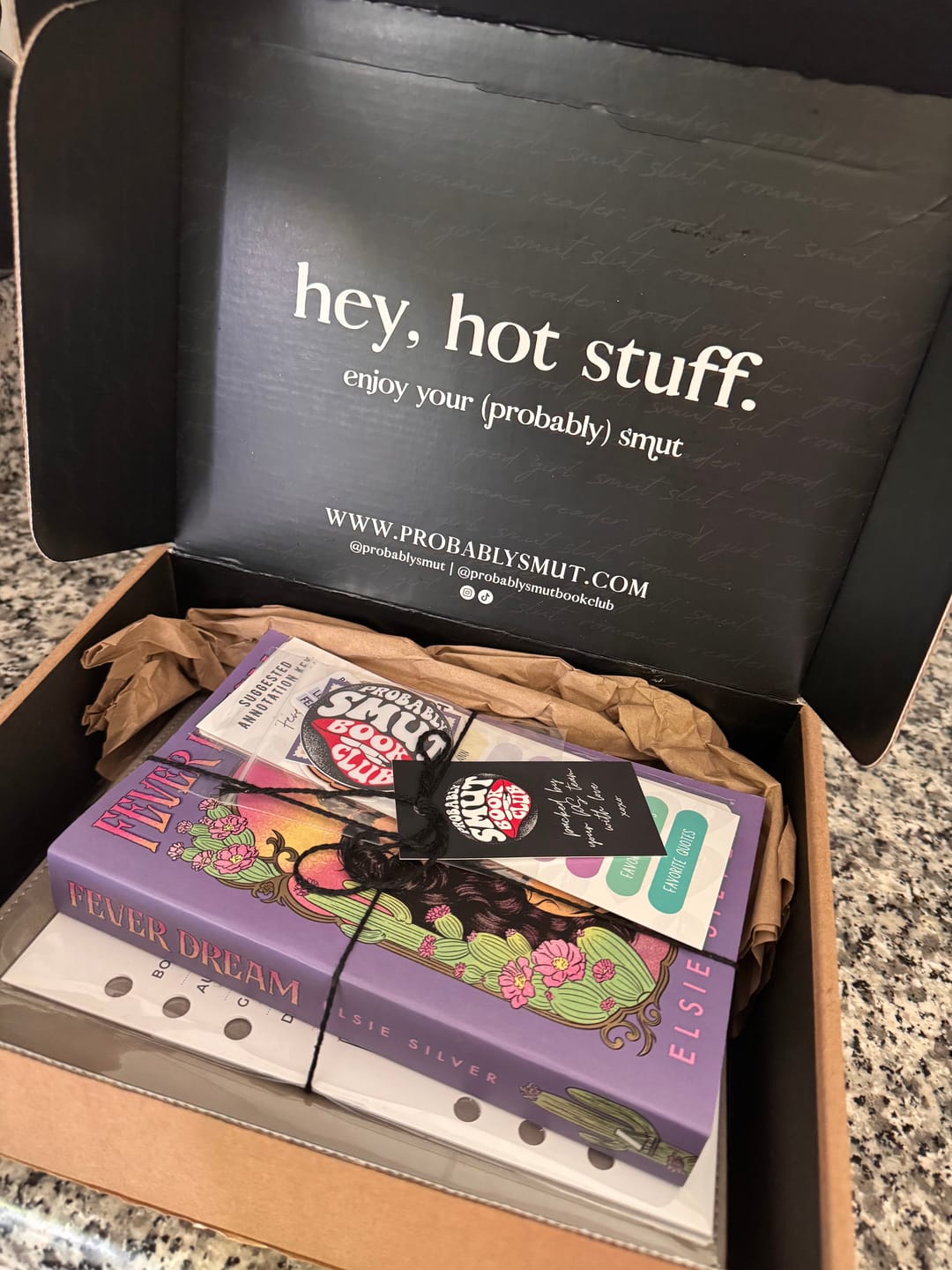 Customer photo review of good girl book club subscription