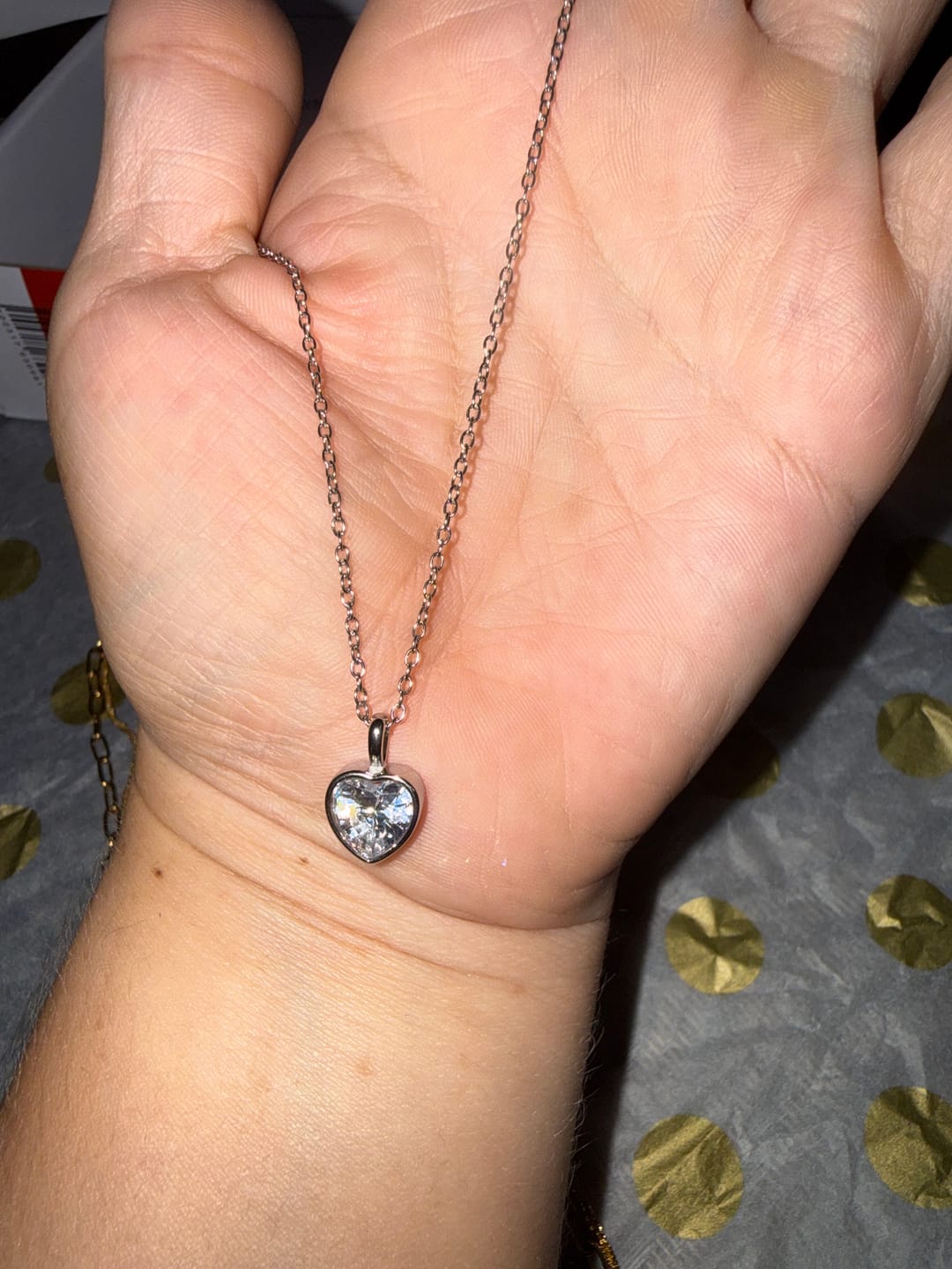 Customer photo review of Collar Amour Plata + Zirconia