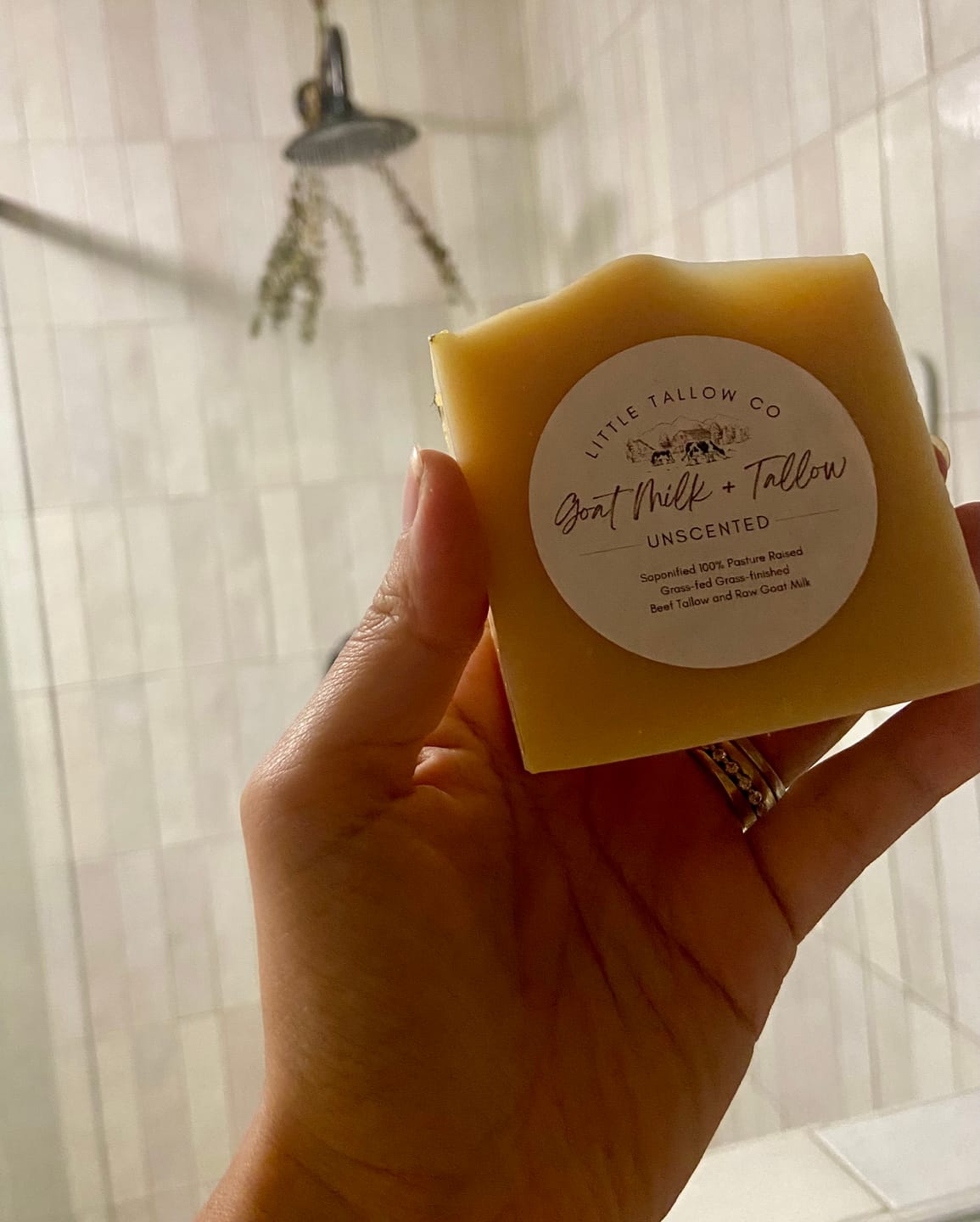 Customer photo review of Goat Milk + Tallow Soap