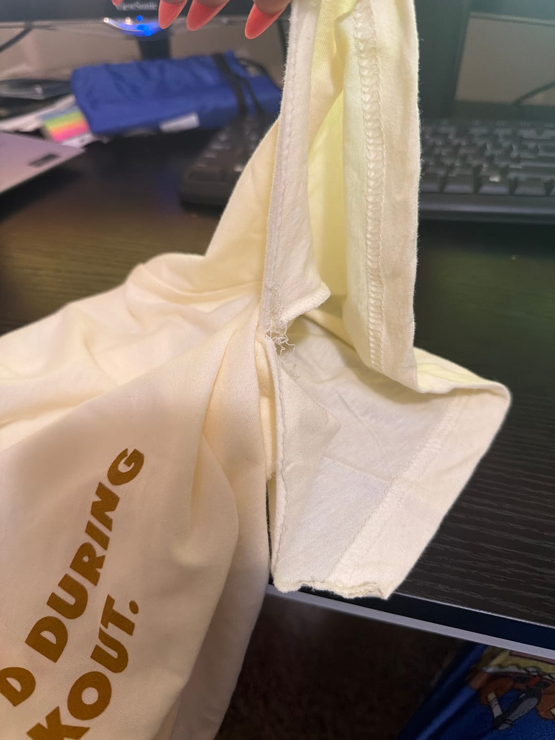 Customer photo review of Sueded TechFit Tee - Ice Cream
