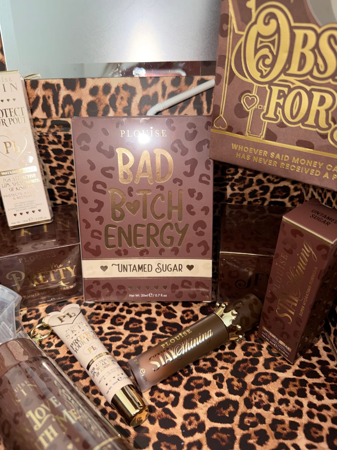 Customer photo review of Cheetah Pack Your Shit & Go Suitcase Bundle