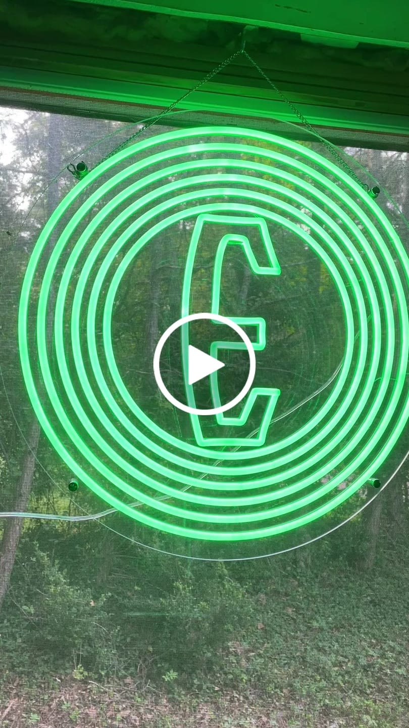 Customer video review of E - Premium Neon Artwork