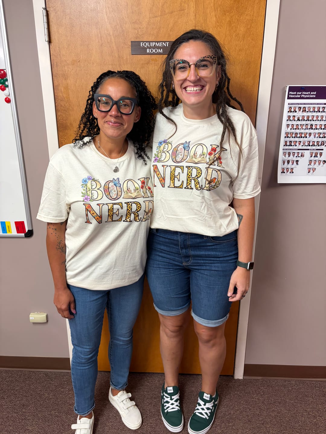 Customer photo review of Book Nerd Floral Unisex T-Shirt, Bookworm Gift