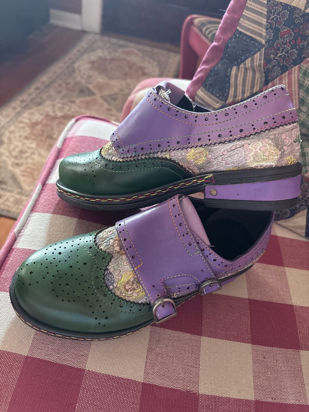 Customer photo review of Colorblock Mary Jane Oxford Flat Shoes