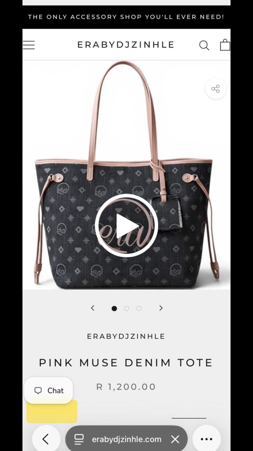 Customer video review of Pink Muse Denim Tote