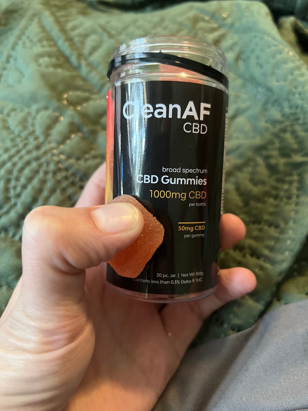 Customer photo review of Strawberry Lemonade CBD Gummies