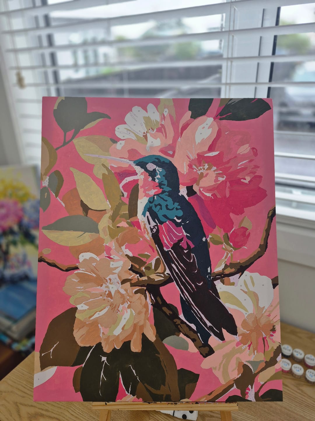 Customer photo review of Botanical Bird | Paint by Number
