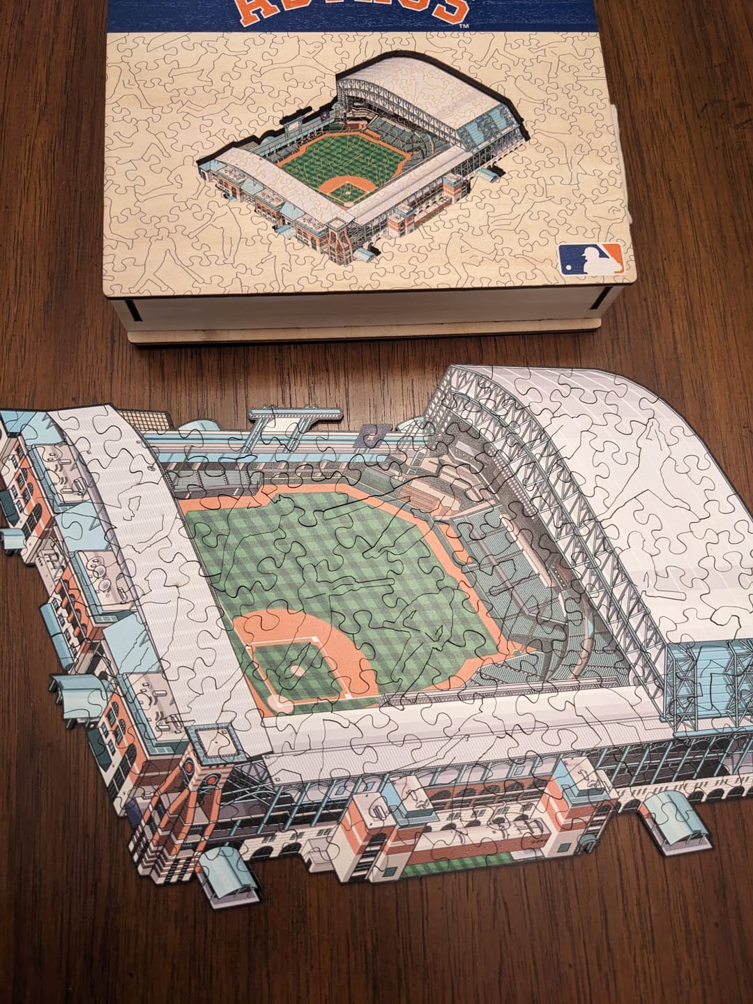 Customer photo review of Houston Astros™ Daikin Park Wooden Puzzle