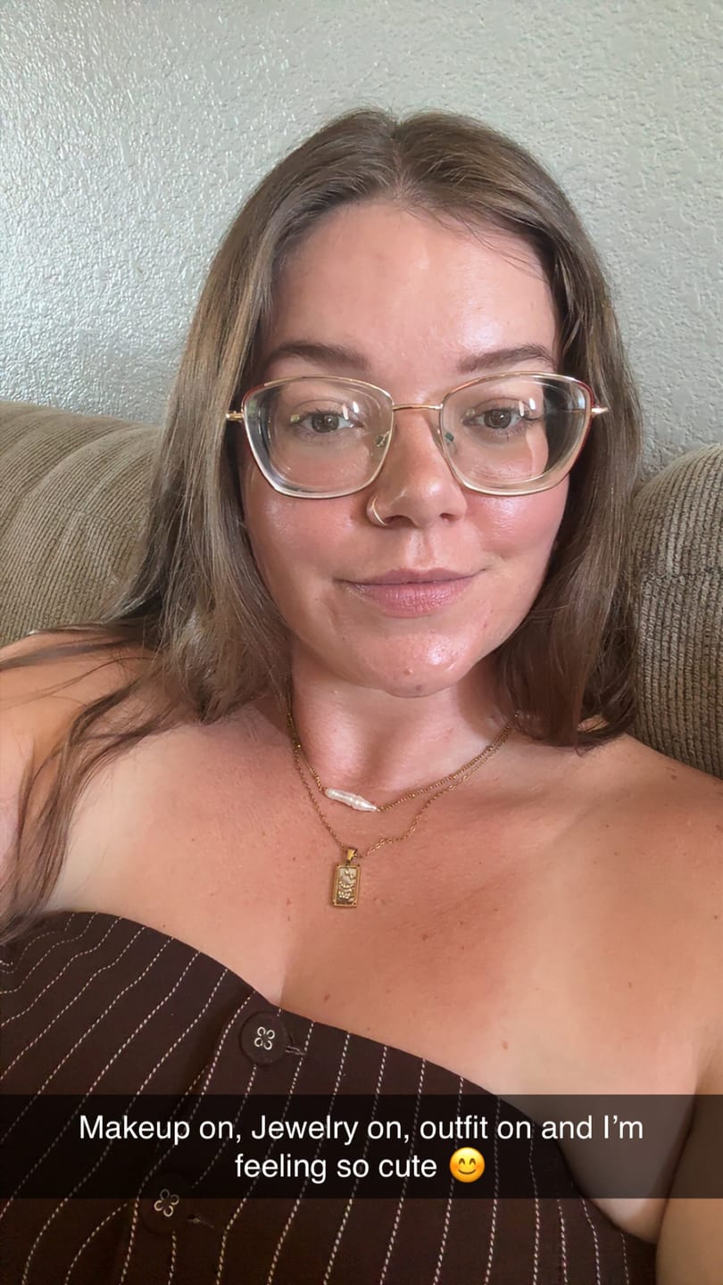 Customer photo review of Riley Heart Necklace (Bundle)