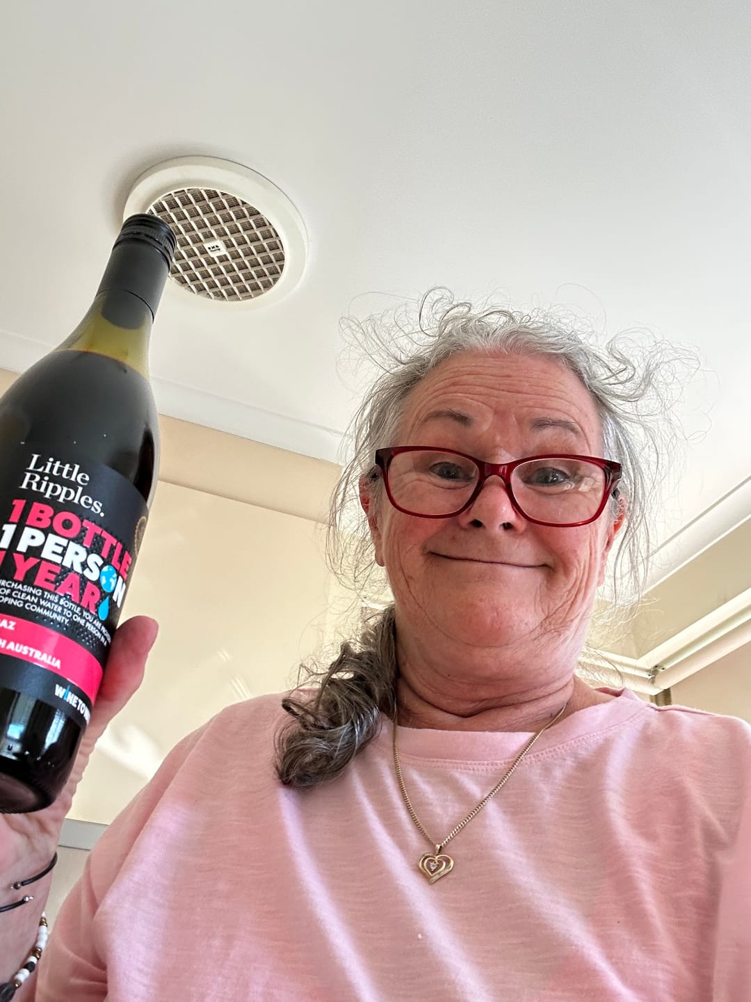 Customer photo review of Zero Sugar Shiraz – Australian Red Wine | 6 Pack
