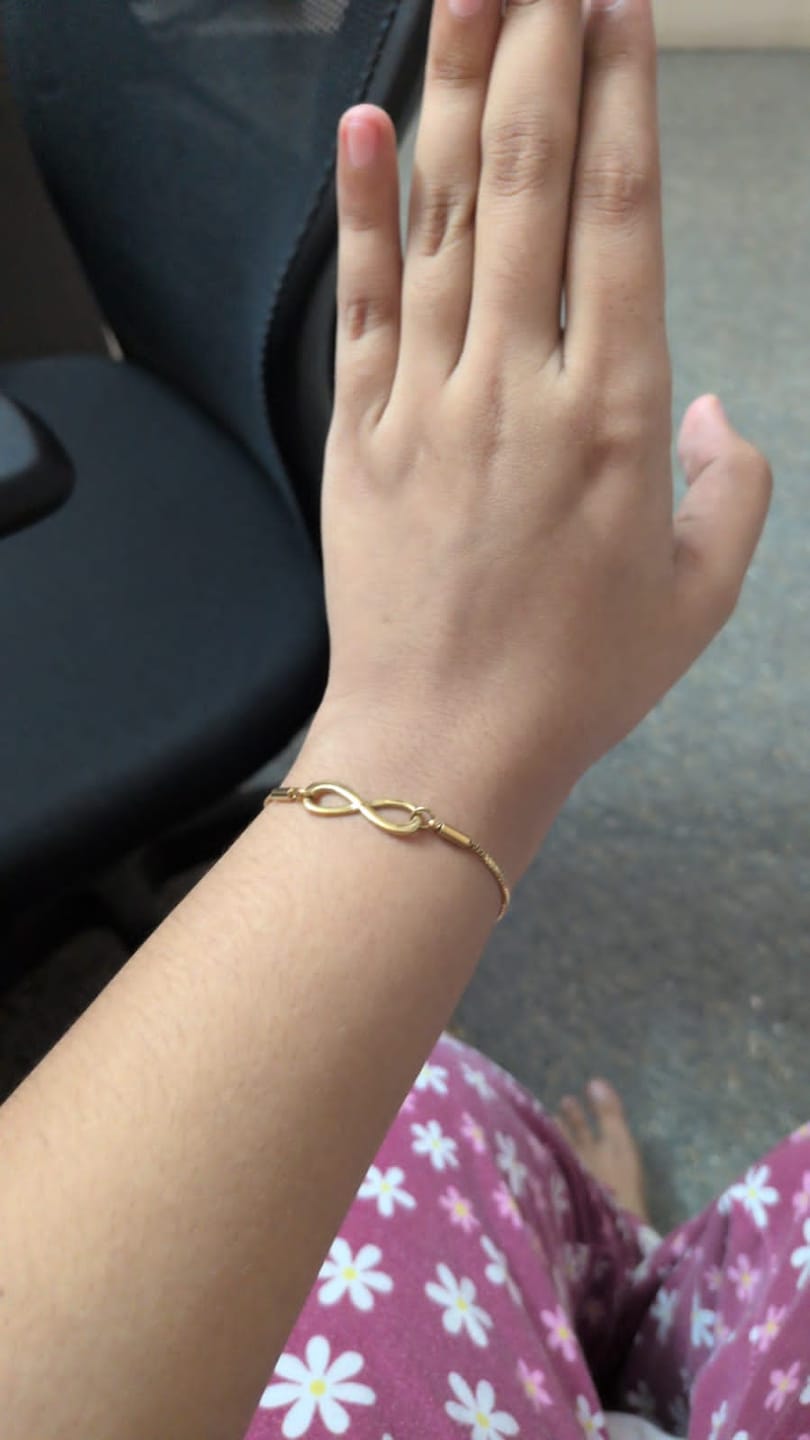 Customer photo review of Infinity Wish Bracelet