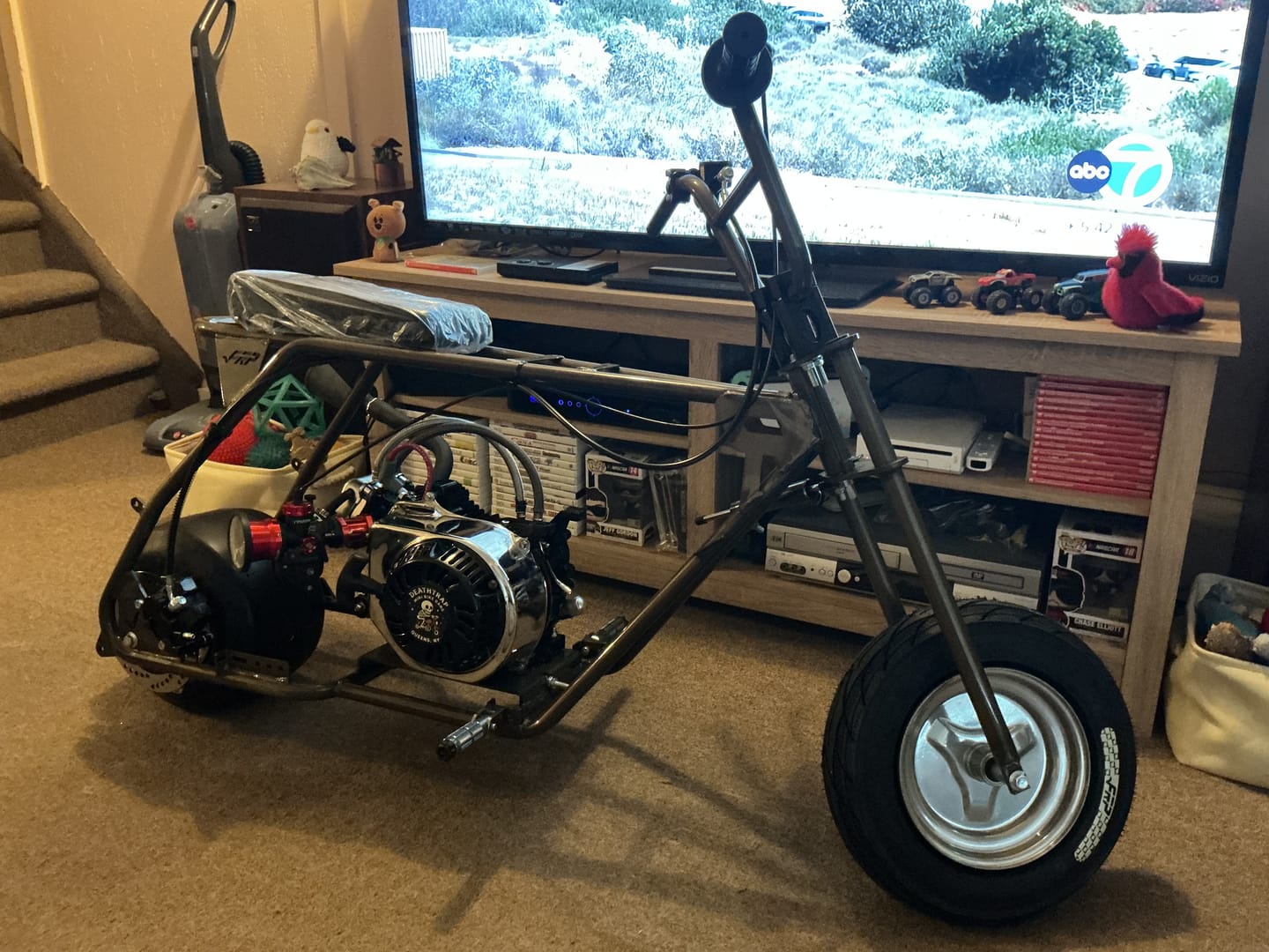 Customer photo review of RMB Rebel Drag Racing Mini Bike Roller Kit — Fits Predator 212 & Up