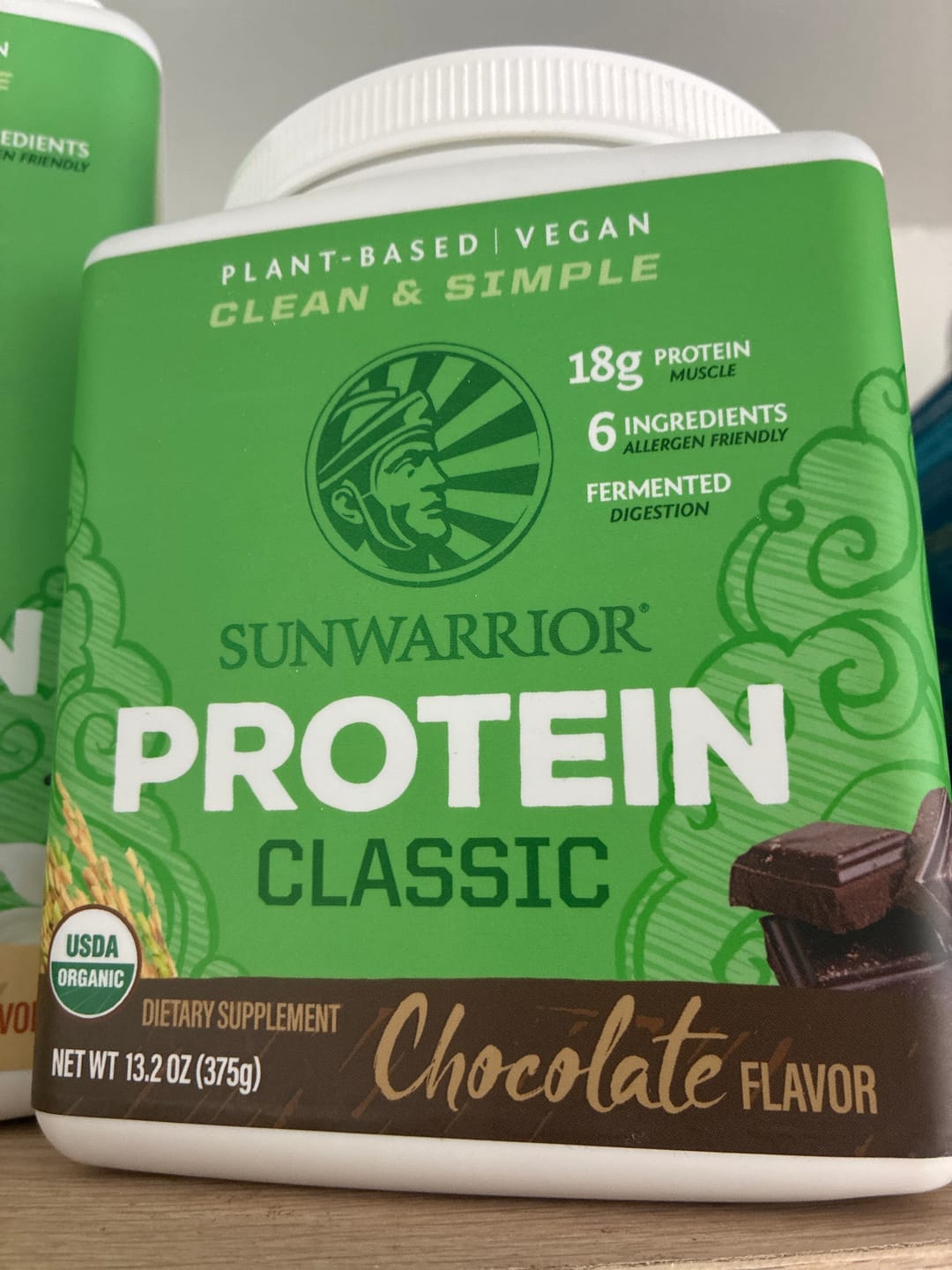 Customer photo review of Sunwarrior Classic Protein - Chocolate (375g) - Rescue