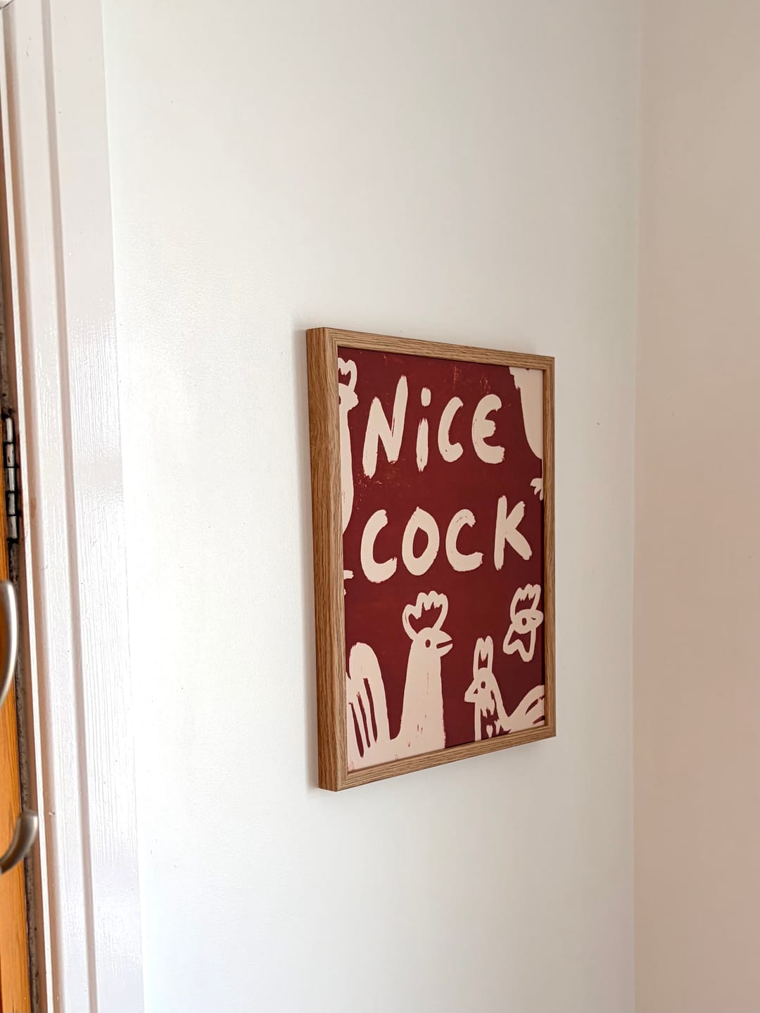 Customer photo review of Nice Cock Chicken Print