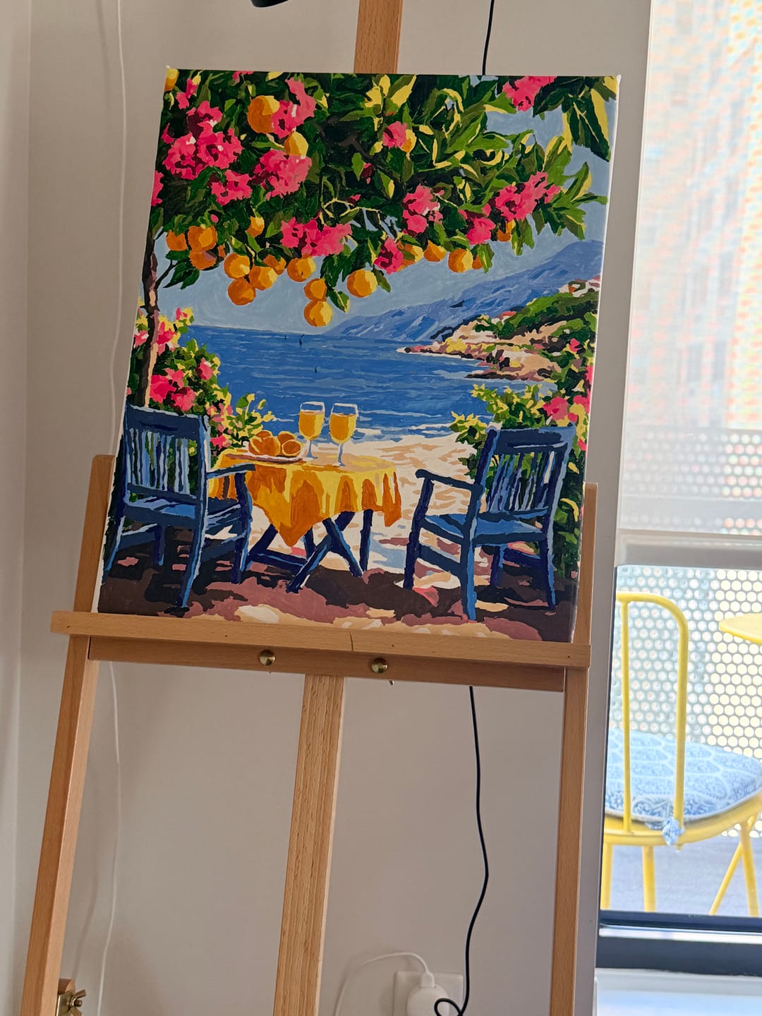 Customer photo review of Citrus by the Sea | Paint by Number