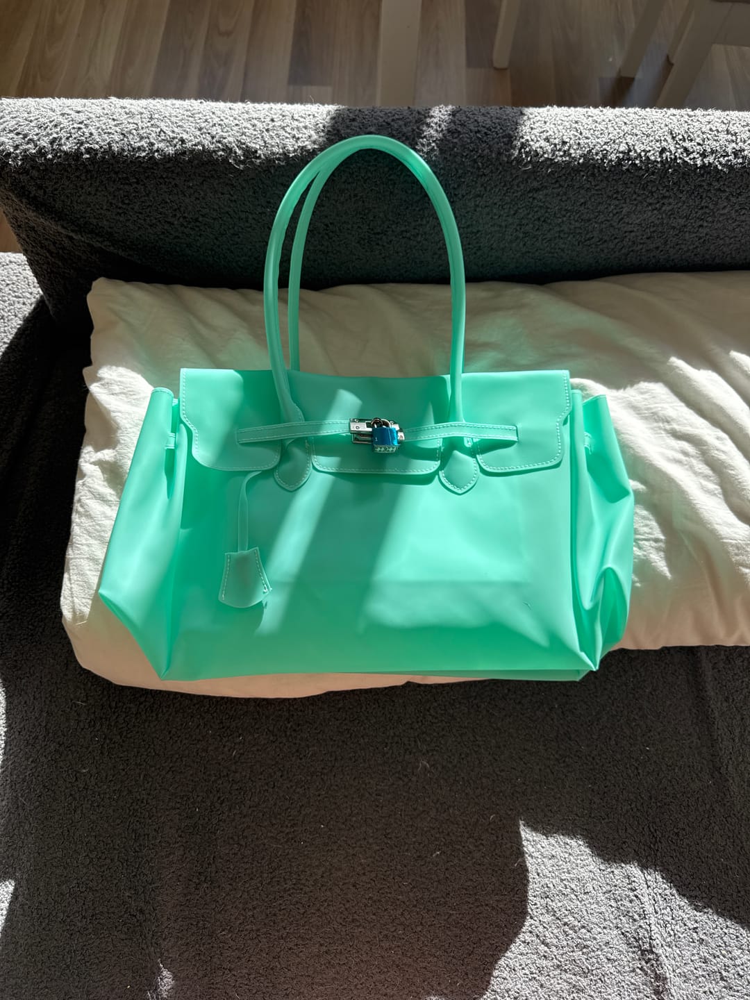 Customer photo review of Aqua Jelly Firkin Mood Bag