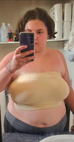 Customer photo review of Bandeau BH | Strapless Design