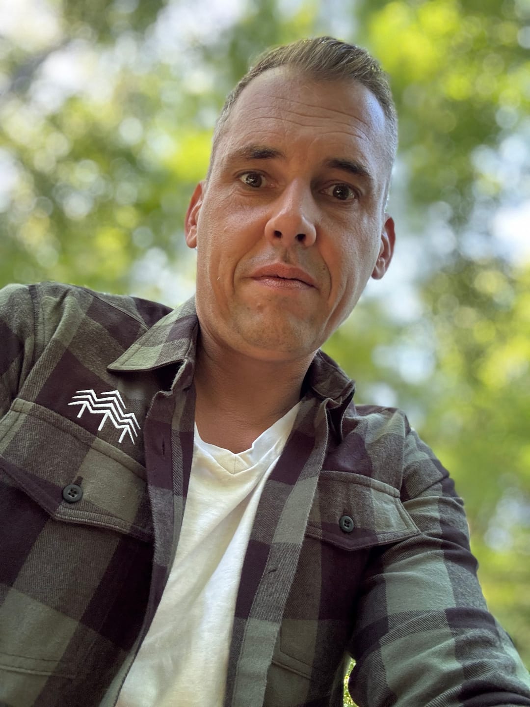 Customer photo review of Holzbrüder® Unisex Flanellhemd - army/black