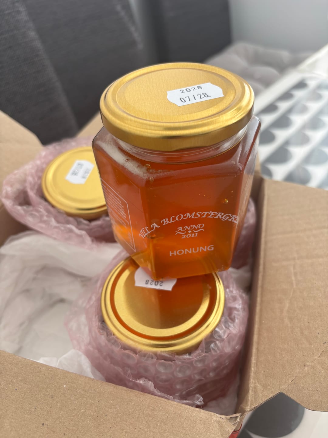 Customer photo review of Flytande honung 2 kg (4×500 g) – Svensk RAW honung
