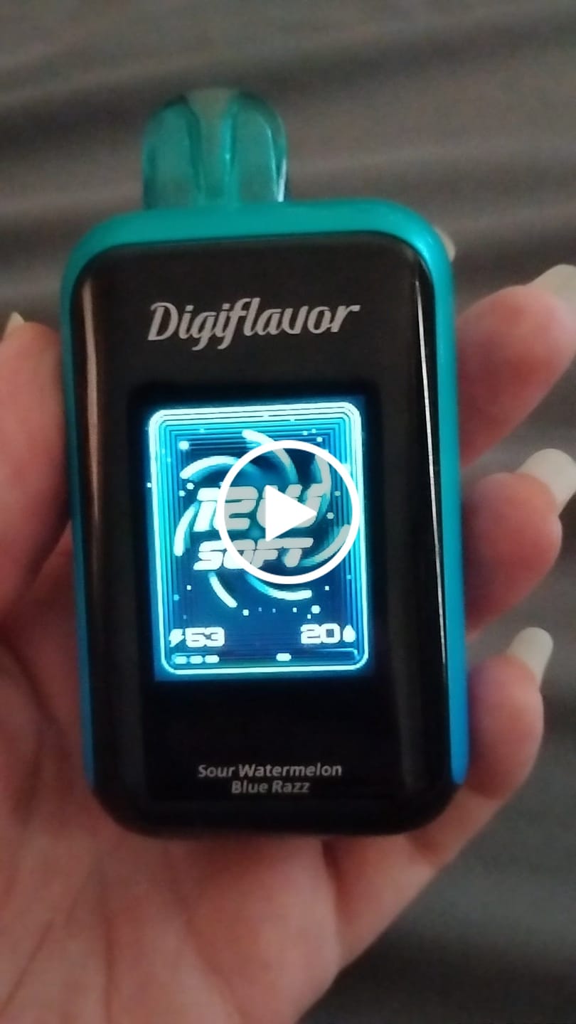 Customer video review of Sour Watermelon Blue Razz Digiflavor Sky 25000 Puffs