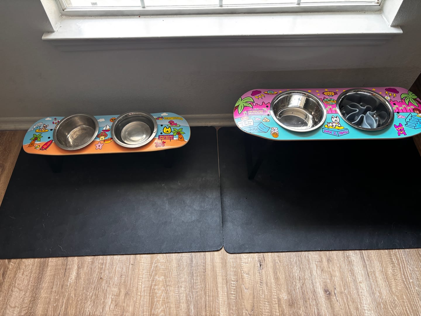 Customer photo review of Surf City Skateboard Dog Bowl (Medium)