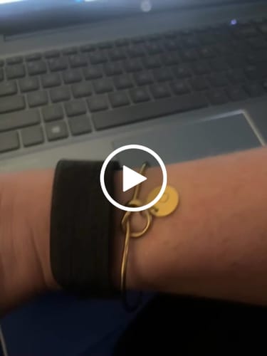 Customer video review of Rosa® Infinity Bangle Bracelet.
