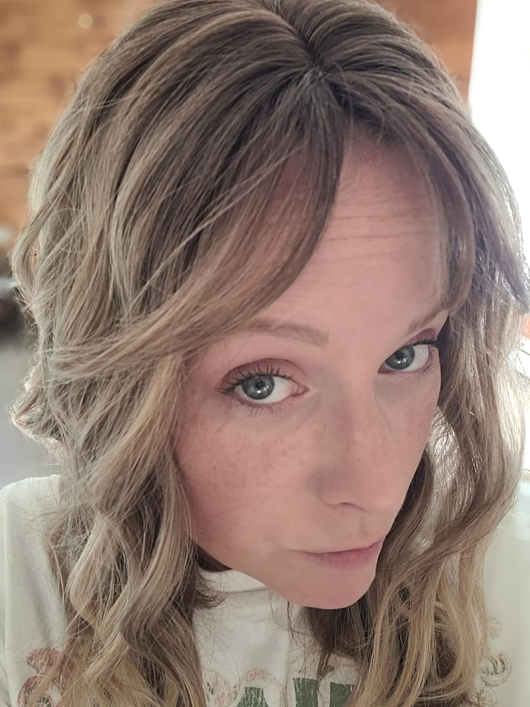 Customer photo review of Topper Human Hair Pieces Highlight Brown Mixed Blonde #P8/60-5*5 inch |Youngsee