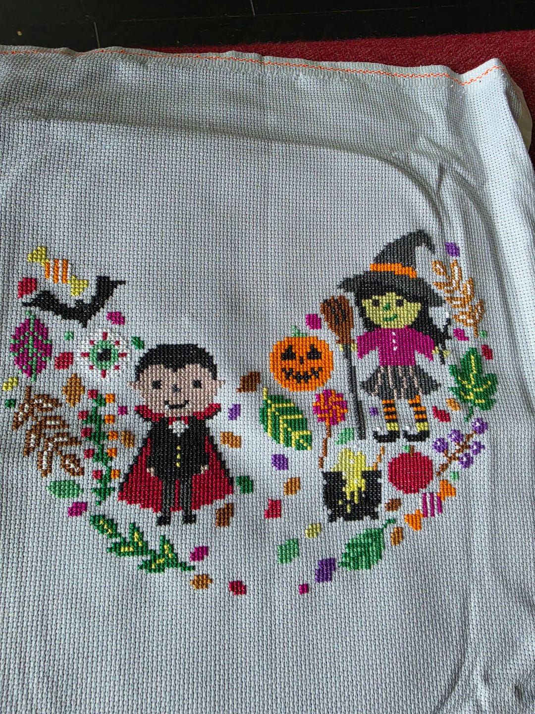 Customer photo review of Hello-ween Cross Stitch-a-Long