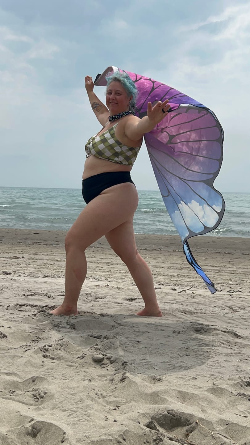 Customer photo review of *NEW* 'Thrive' High Rise Cheeky Bikini Bottoms