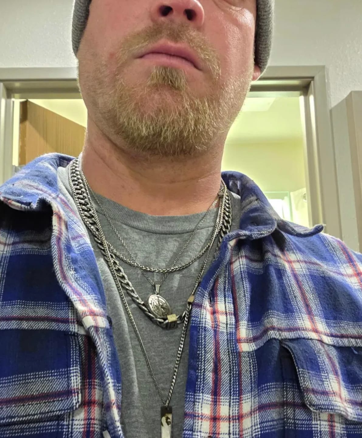 Customer photo review of Custom Eyes Necklace