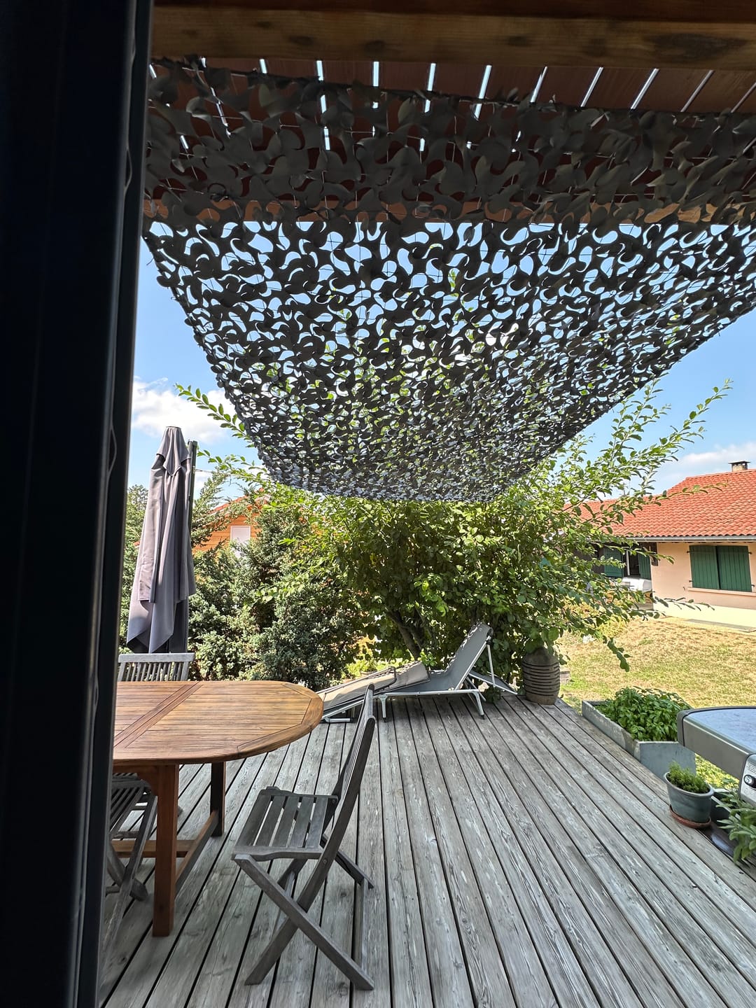 Customer photo review of Filet de camouflage renforcé gris