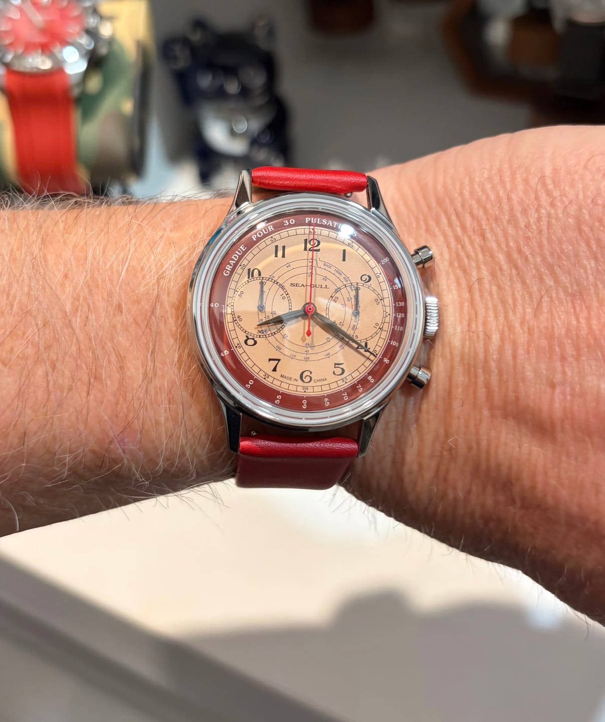 Customer photo review of 1963 Series Archimedean Spiral Pulsometer Scale  Gradué Pour 30 Pulsations 40mm