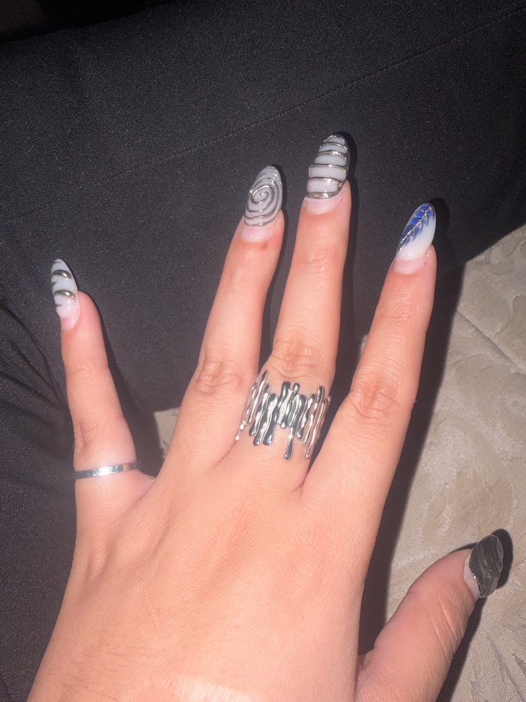 Customer photo review of Anillo Ajustable Jean Plata