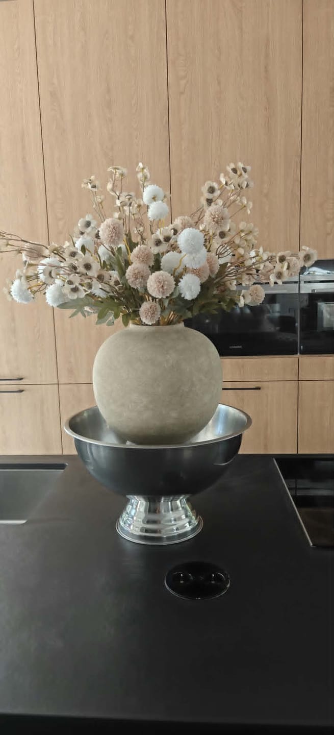 Customer photo review of Wax Arrangement - Beige mix