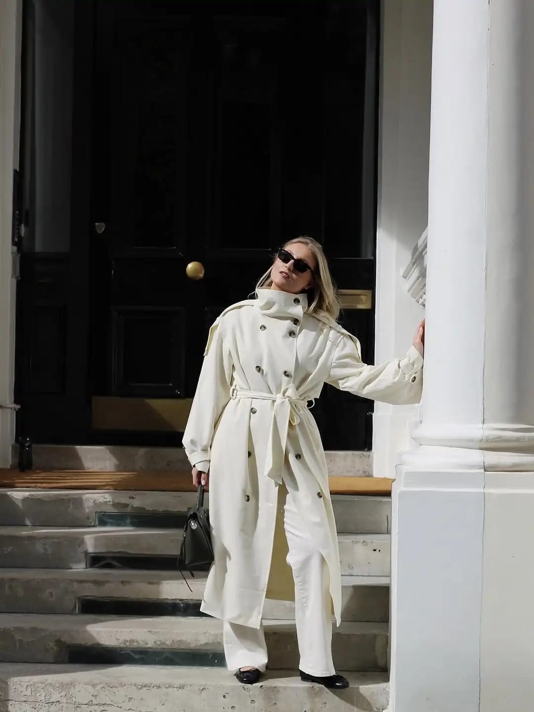 Customer photo review of Isobel Belted Trench Coat