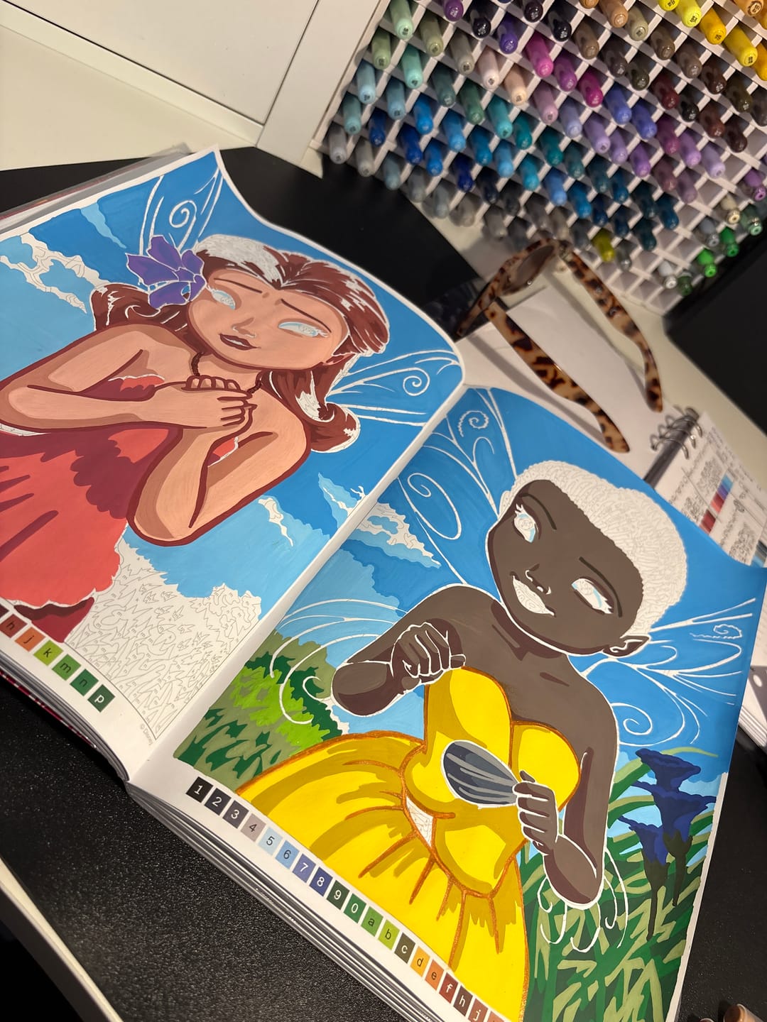 Customer photo review of Ohuhu Kahuku Series Direct-ink Acrylic Paint Markers