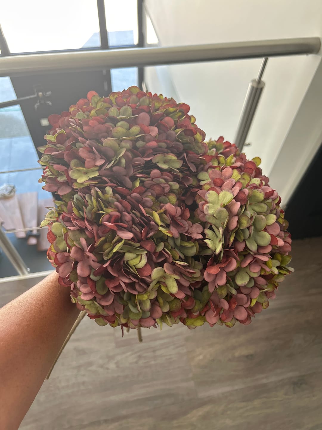 Customer photo review of Grote Zijden Hortensia - Paars