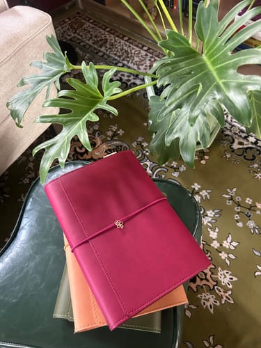 Customer photo review of Refillable Folio in Salty Plum