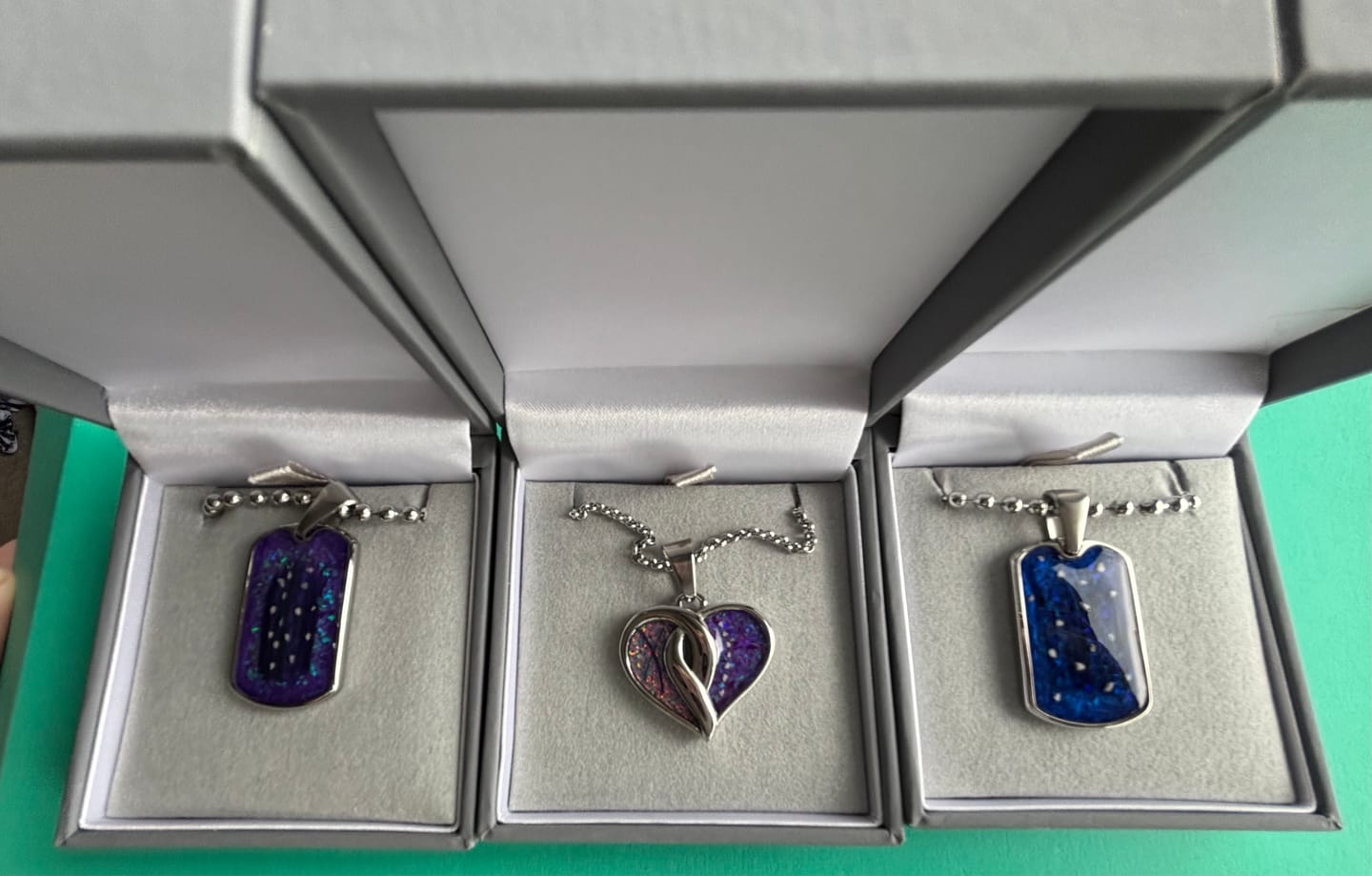Customer photo review of Mens Dog Tag Stainless Steel Pendant