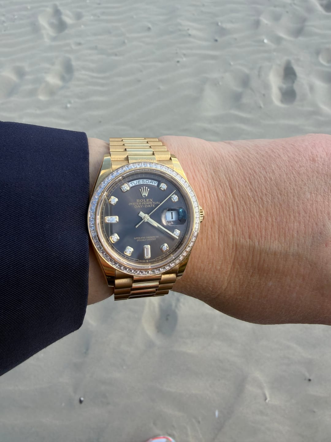Customer photo review of Rolex Day-Date 36 - 128398TBR - Full-Set