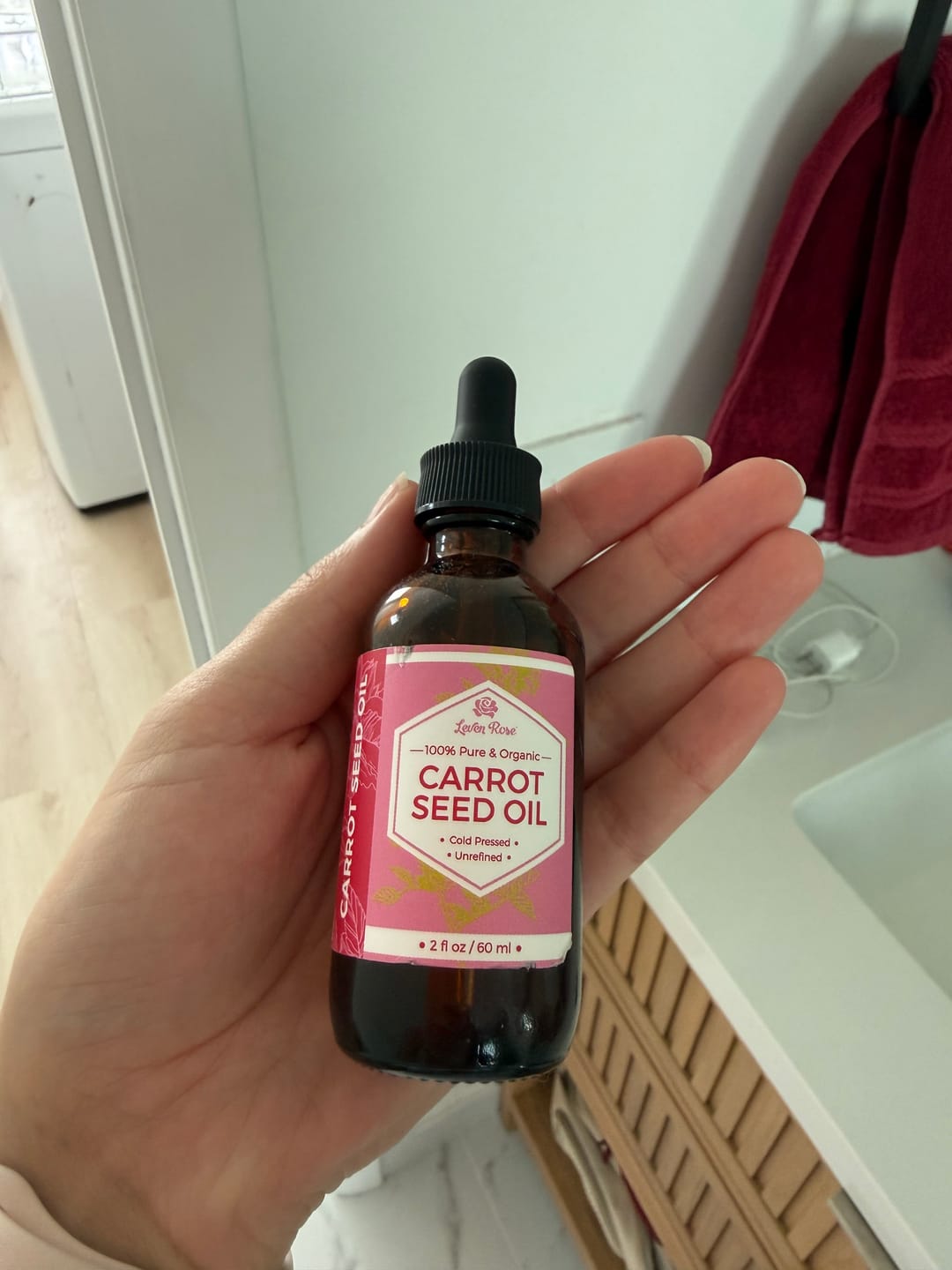 Customer photo review of Carrot Seed Oil - 2 oz
