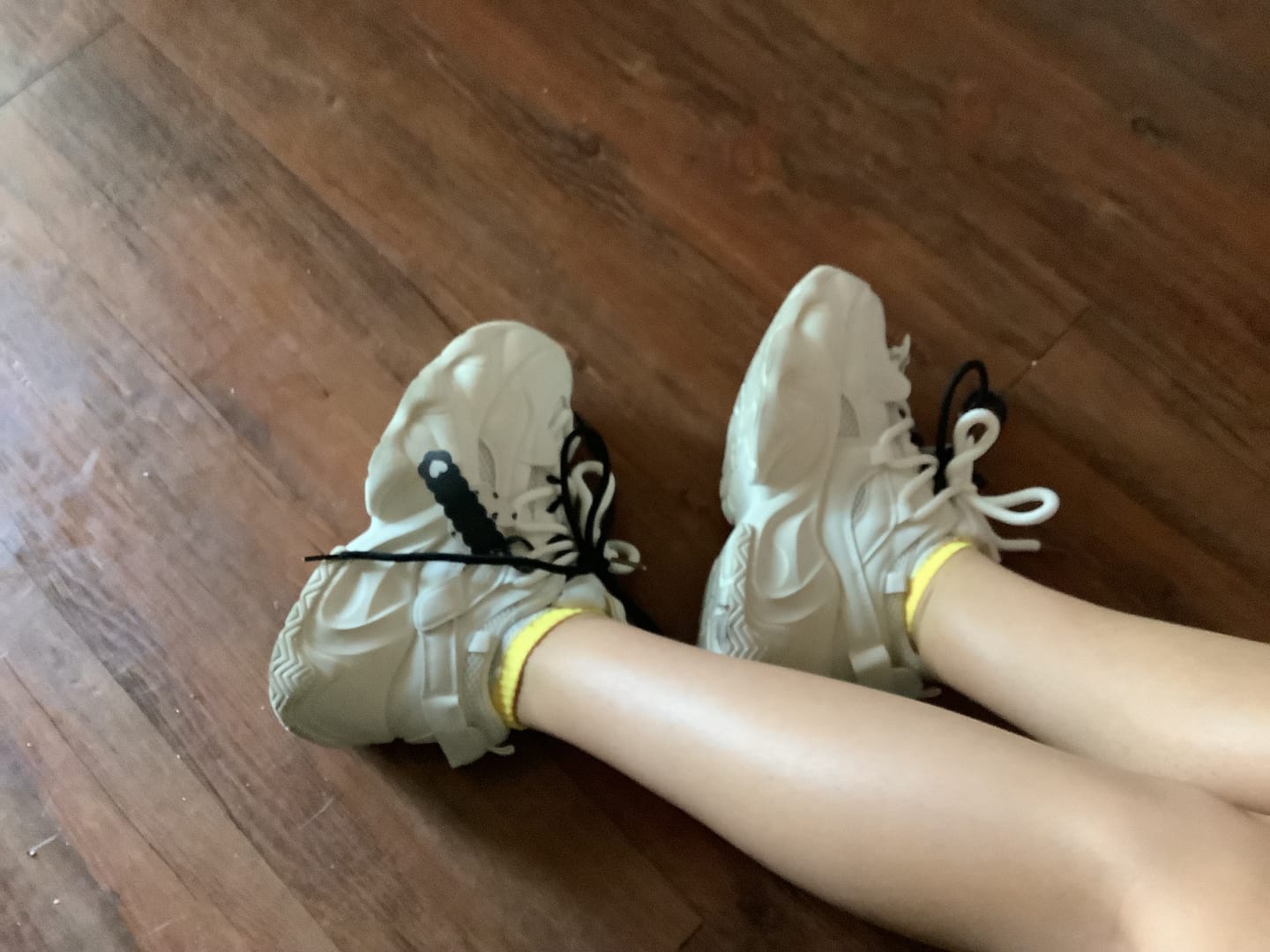 Customer photo review of Y2K Heart Bunny Charm Chunky Sneakers - Unisex