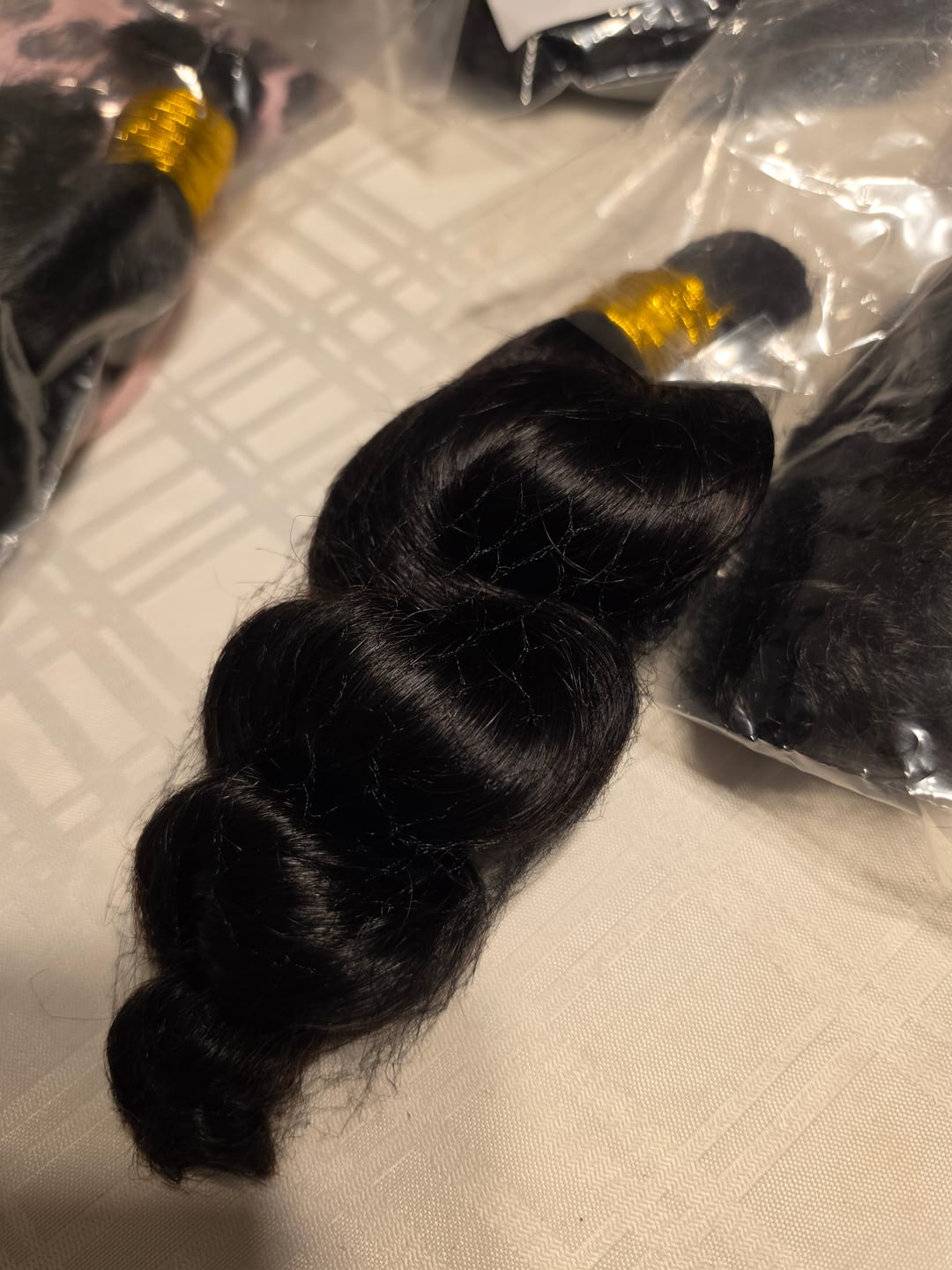 Customer photo review of Loose Wave Bulk Hair Extensions for Braiding