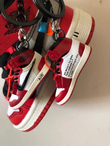 Customer photo review of AJ1 Collection | Mini Sneakers Keychain