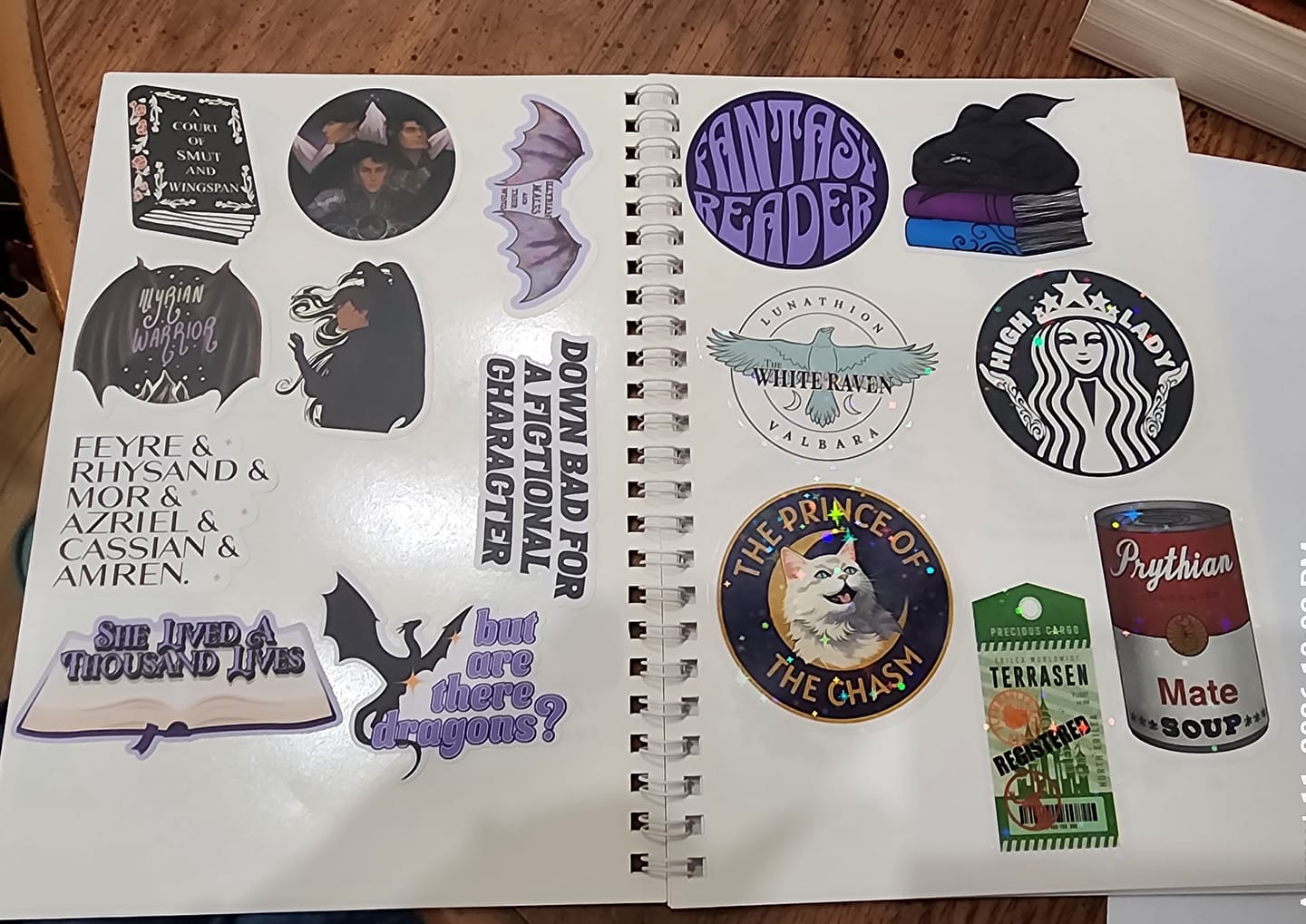 Customer photo review of The Unused Sticker Book