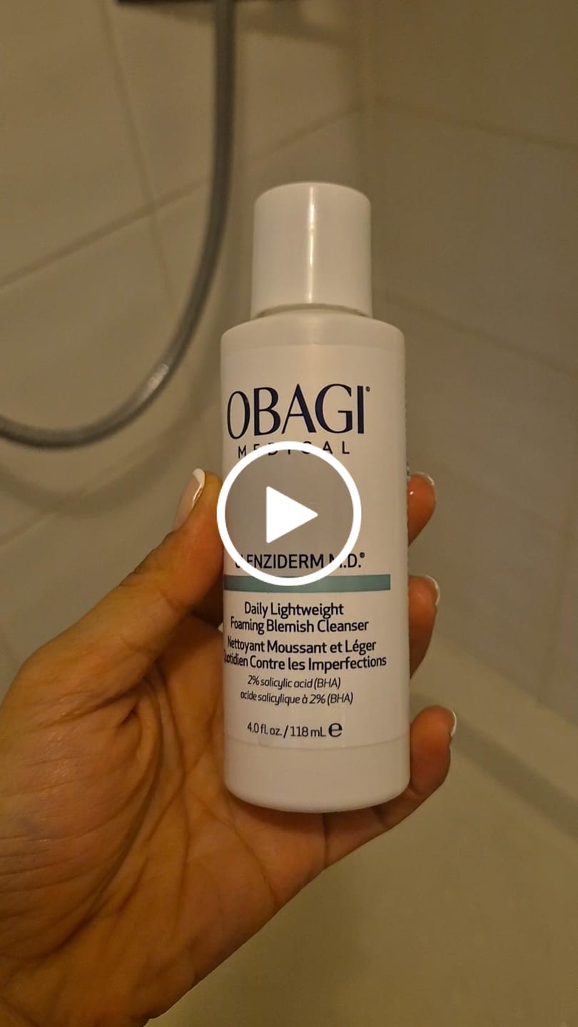 Customer video review of Obagi CLENZIderm M.D. Daily Care Foaming Cleanser (118ml)