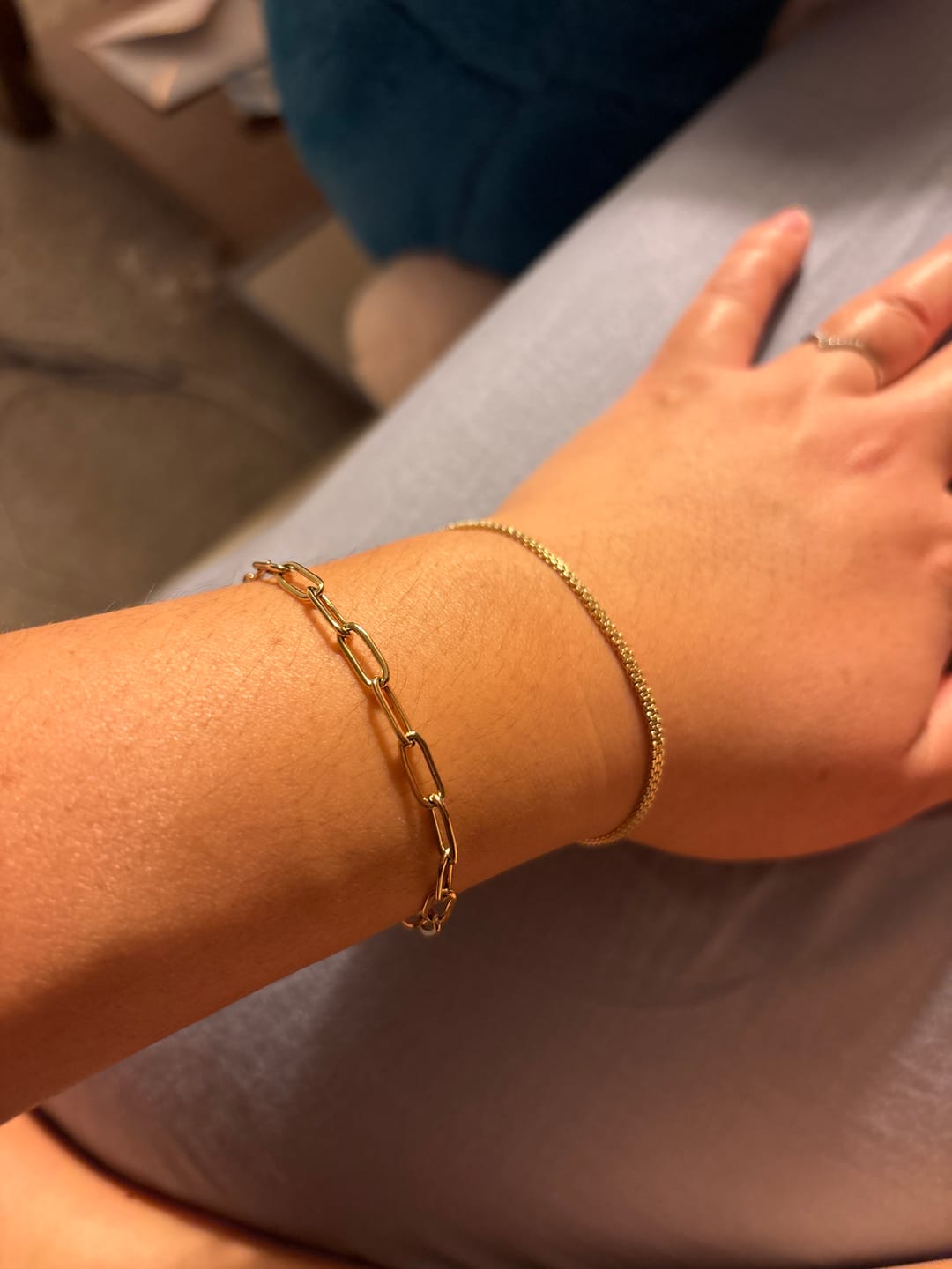 Customer photo review of Paperclip Bracelet